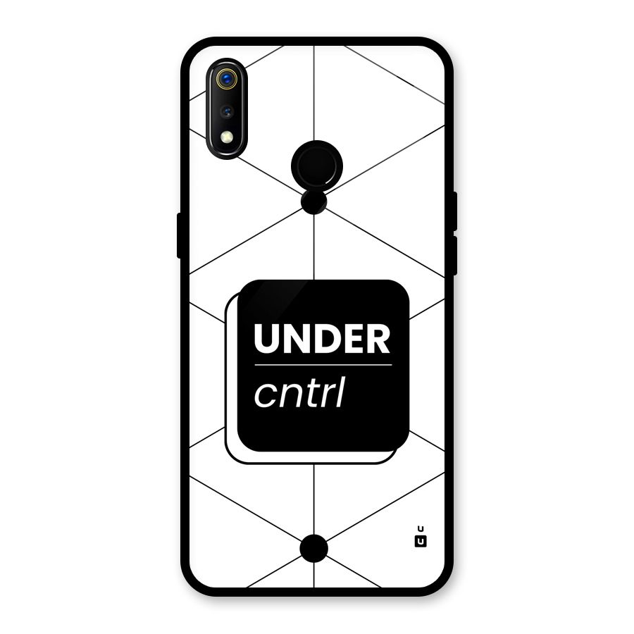 Under Control Glass Back Case for Realme 3i