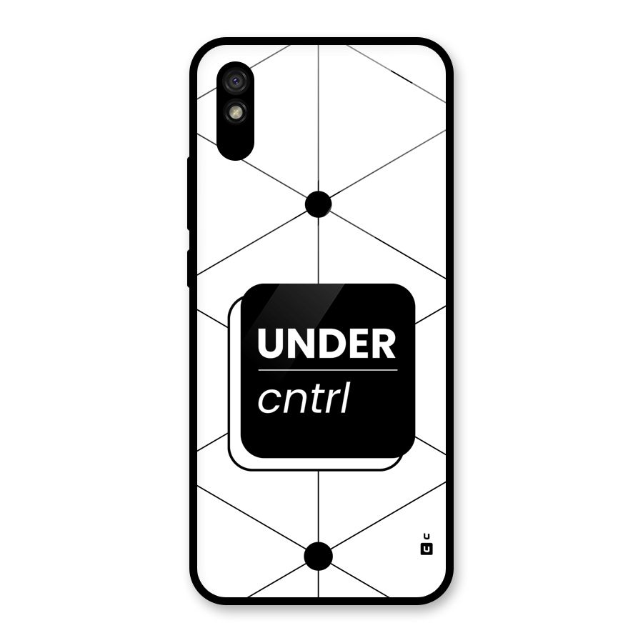 Under Control Glass Back Case for Redmi 9A