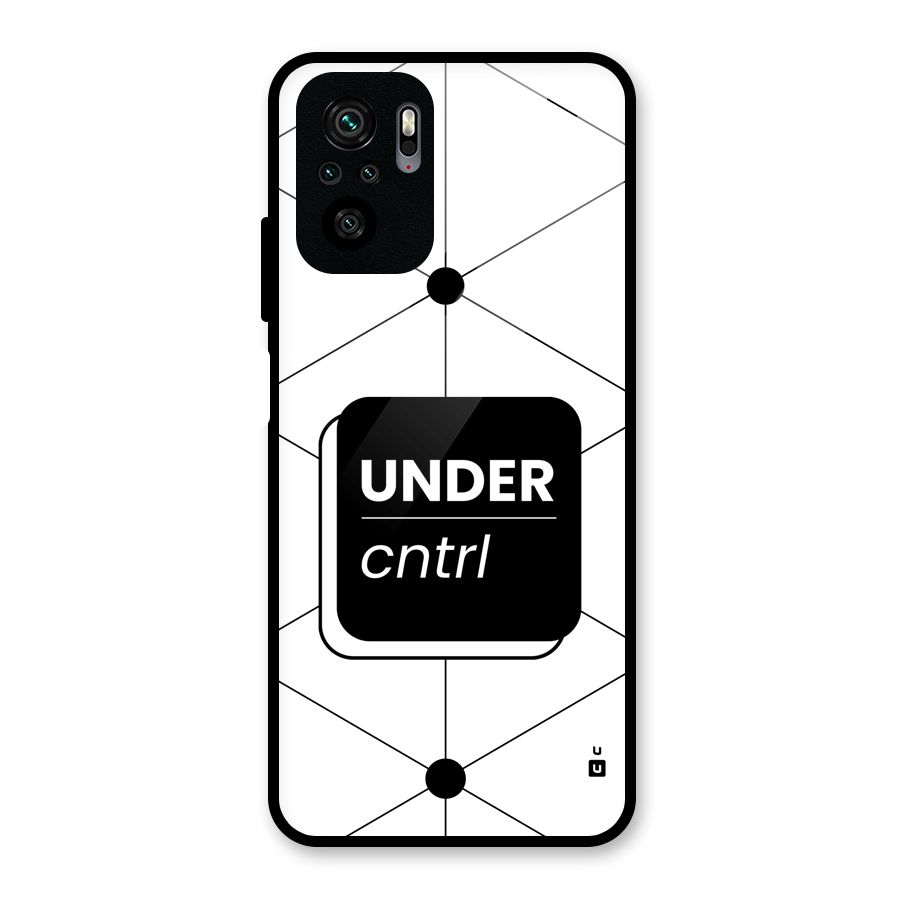 Under Control Glass Back Case for Redmi Note 11 SE