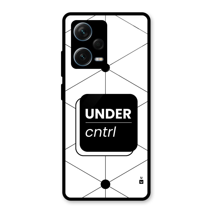 Under Control Glass Back Case for Redmi Note 12 Pro Plus 5G
