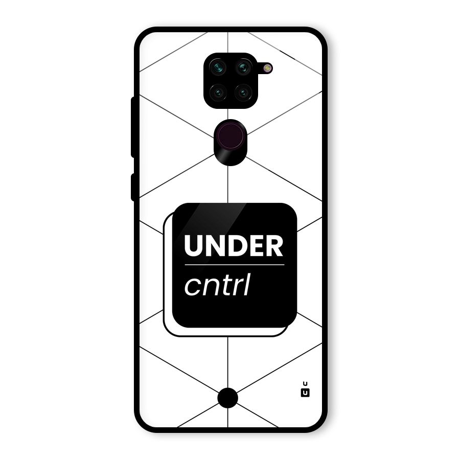 Under Control Glass Back Case for Redmi Note 9