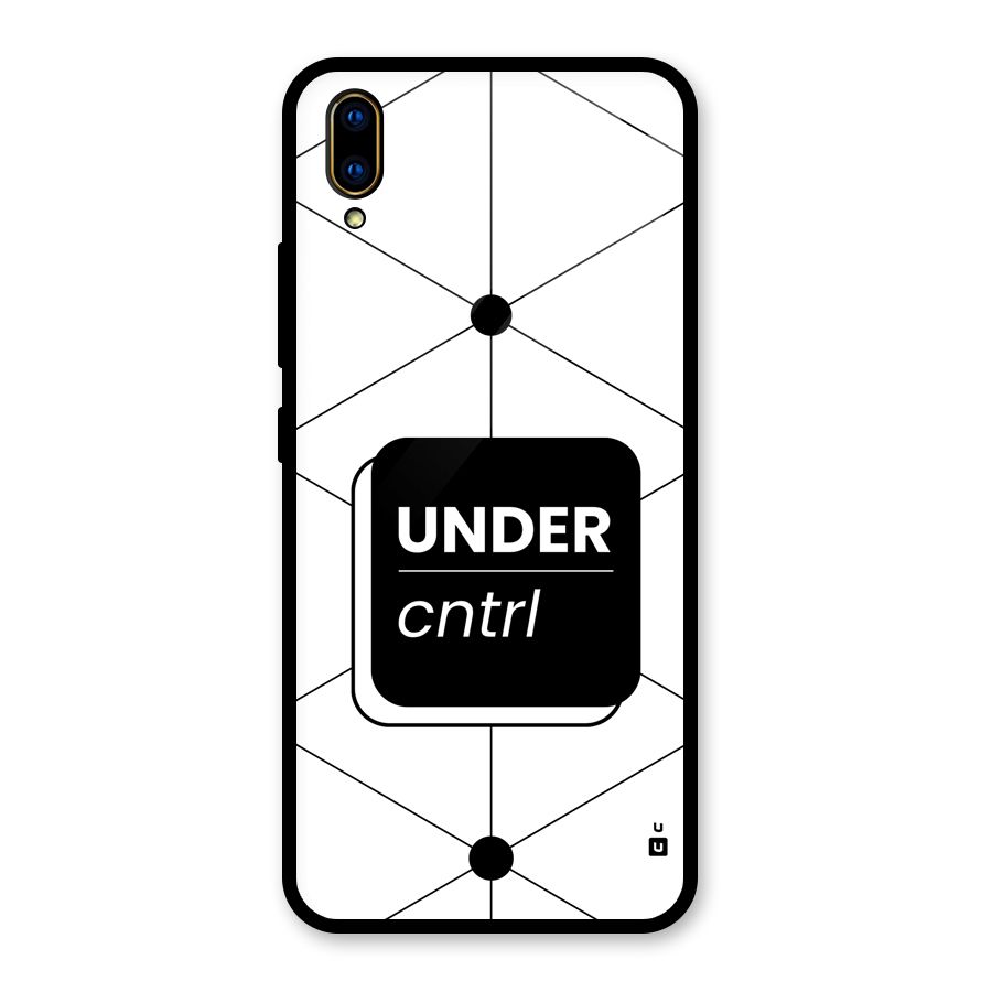 Under Control Glass Back Case for Vivo V11 Pro