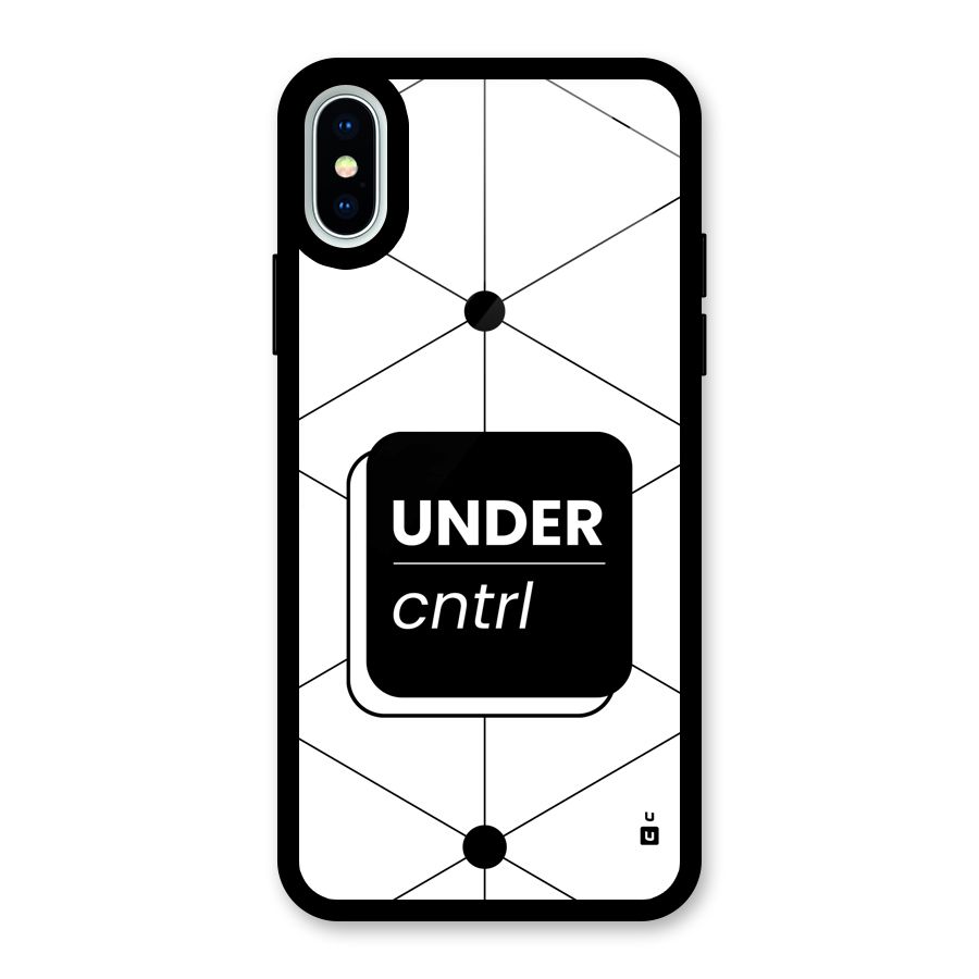 Under Control Glass Back Case for iPhone XS