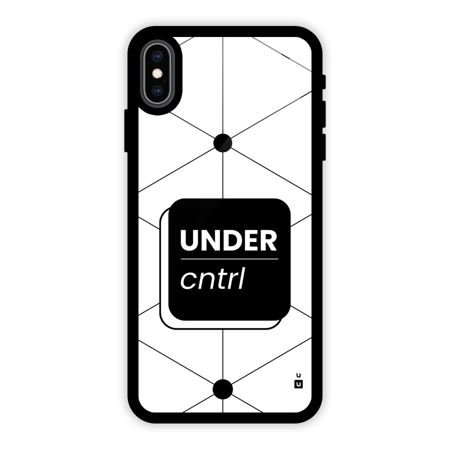 Under Control Glass Back Case for iPhone XS Max