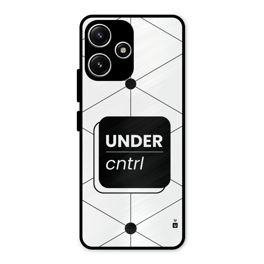 Under Control Metal Back Case for Poco M6 Pro