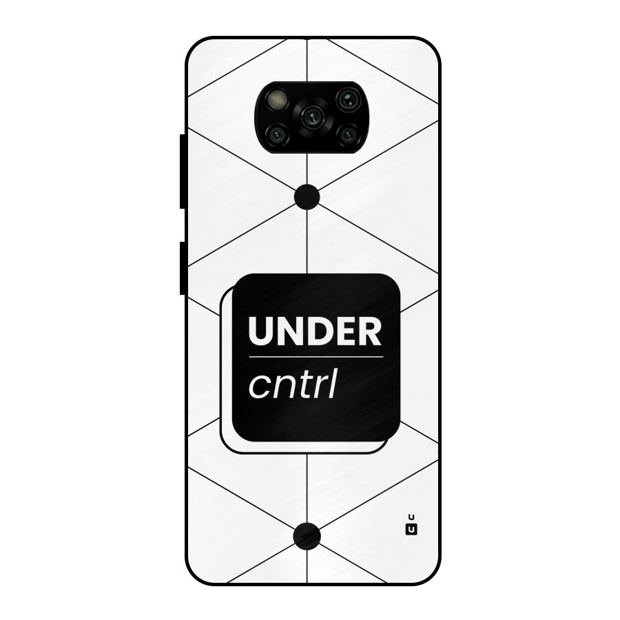 Under Control Metal Back Case for Poco X3