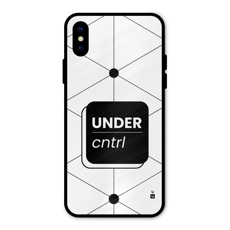 Under Control Metal Back Case for iPhone XS