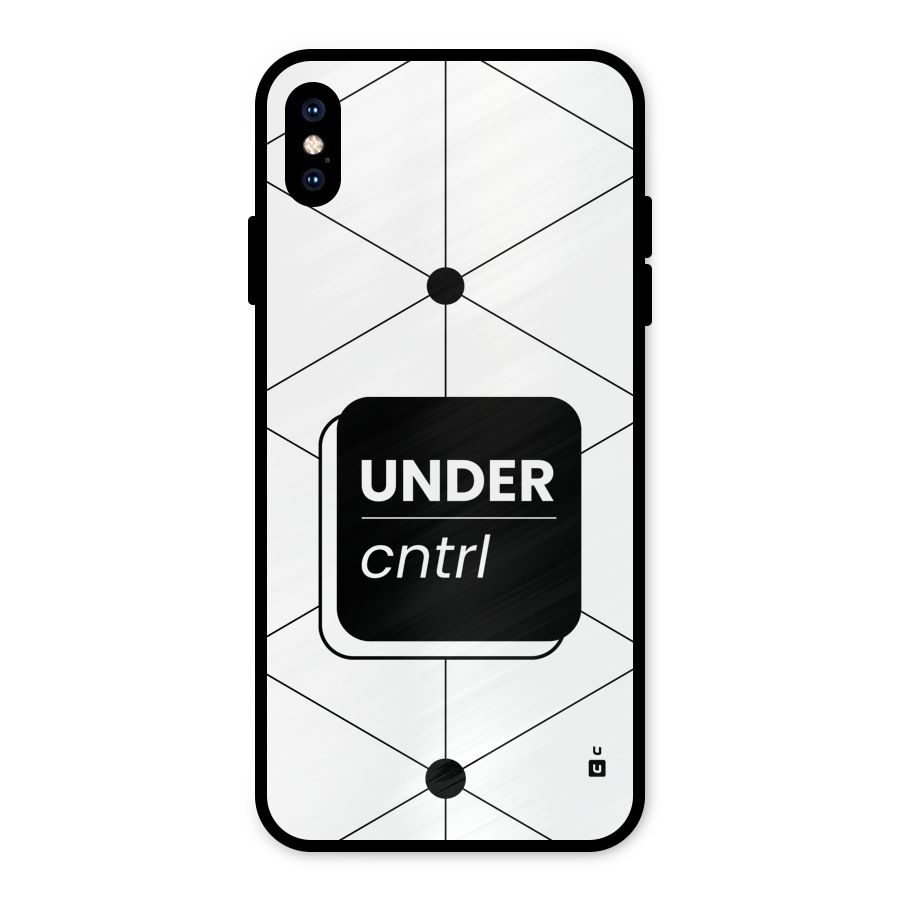 Under Control Metal Back Case for iPhone XS Max
