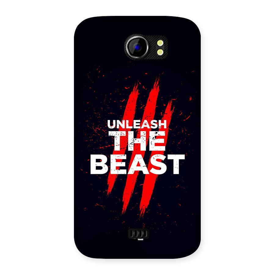 Unleash The Beast Back Case for Canvas 2 A110