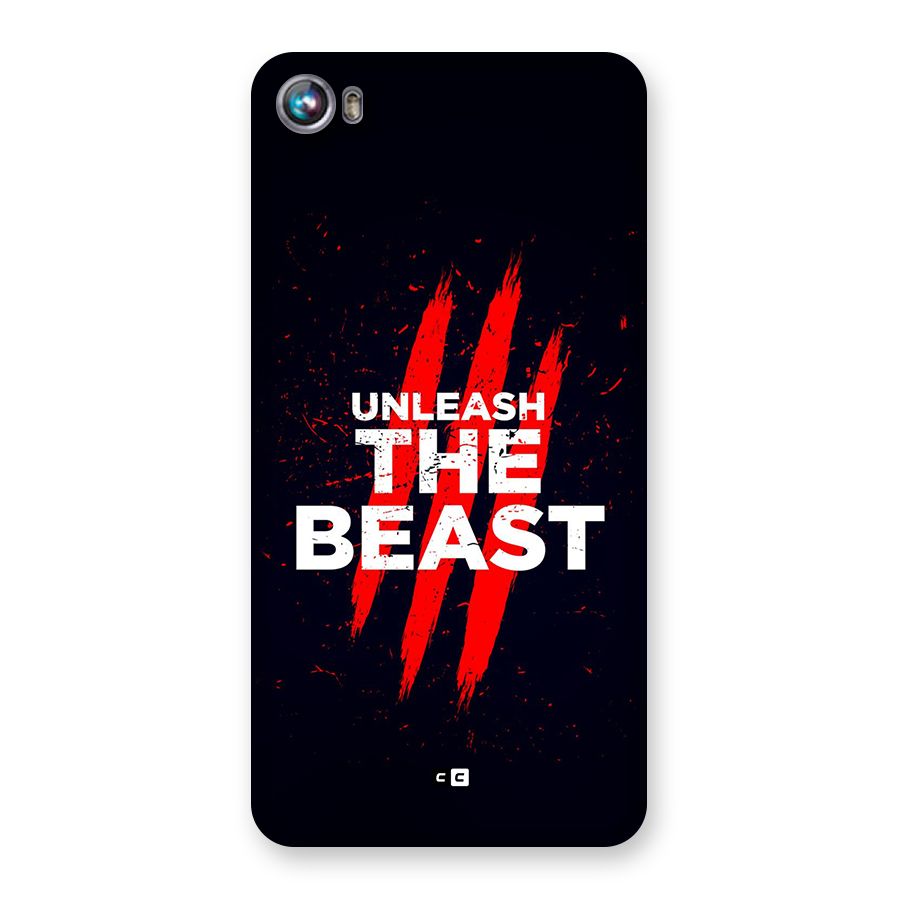 Unleash The Beast Back Case for Canvas Fire 4 (A107)