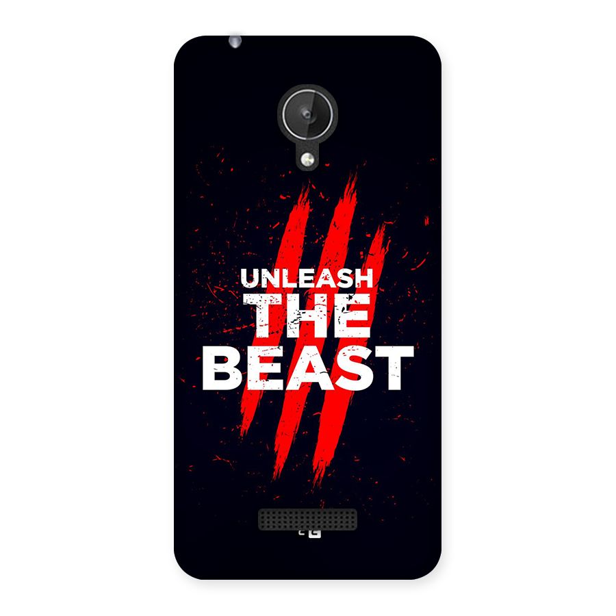 Unleash The Beast Back Case for Canvas Spark Q380