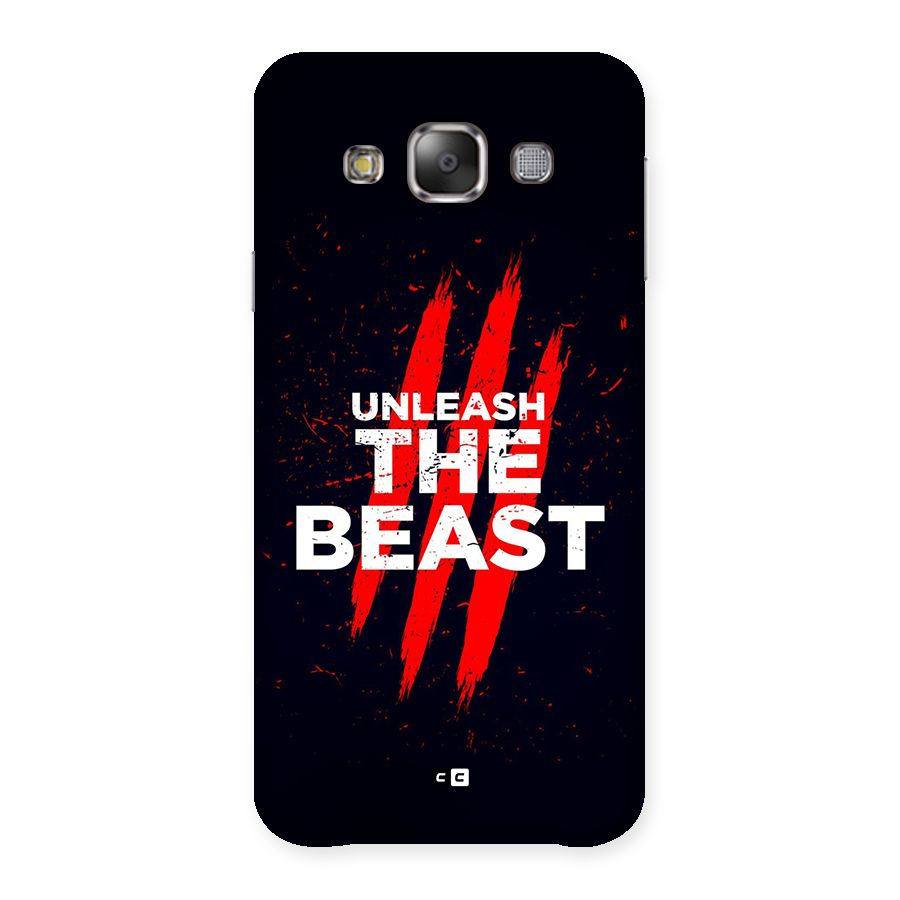 Unleash The Beast Back Case for Galaxy E7