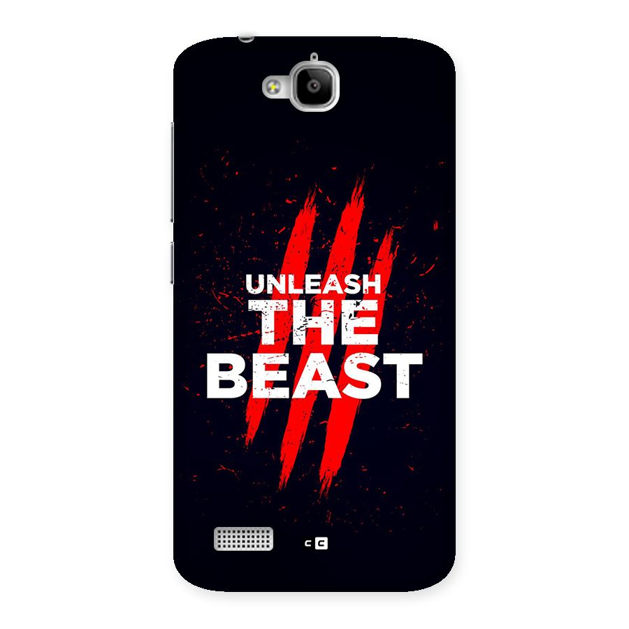 Unleash The Beast Back Case for Honor Holly