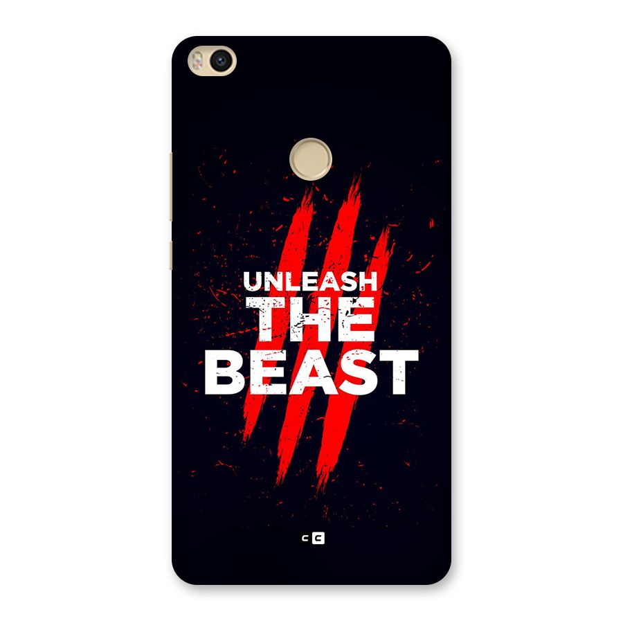 Unleash The Beast Back Case for Mi Max 2