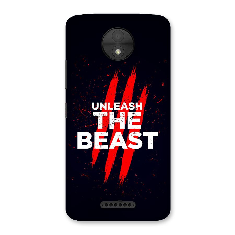 Unleash The Beast Back Case for Moto C