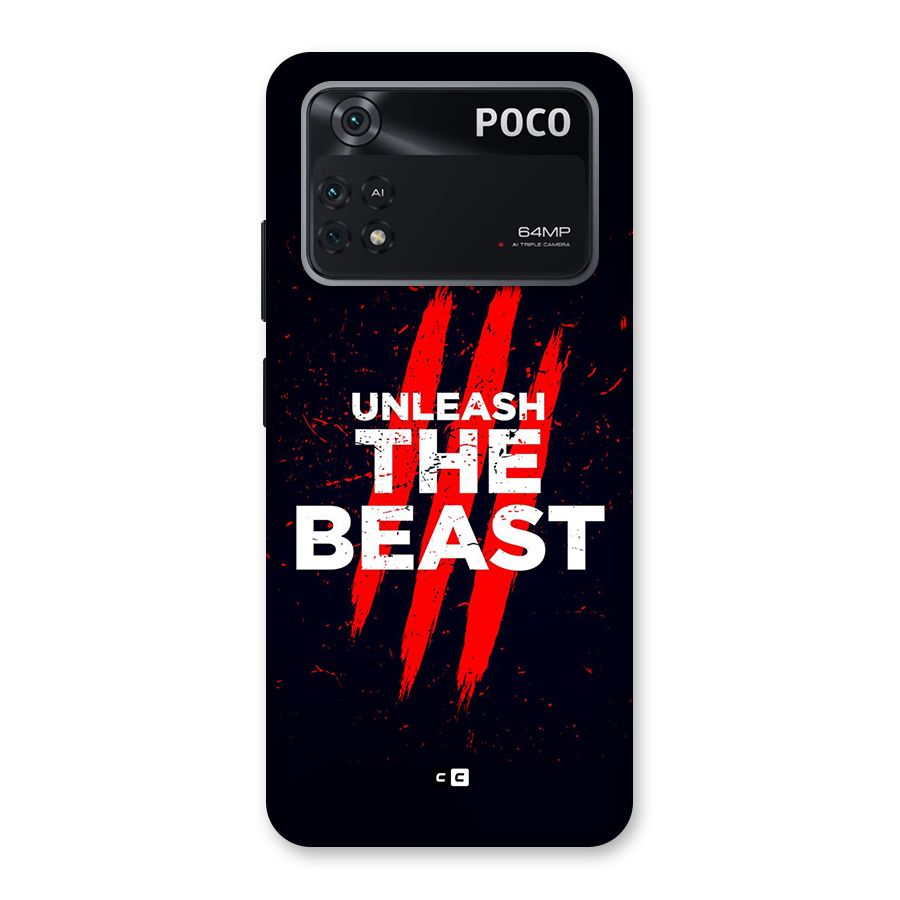 Unleash The Beast Back Case for Poco M4 Pro 4G