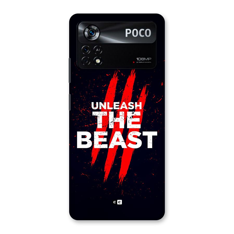 Unleash The Beast Back Case for Poco X4 Pro 5G