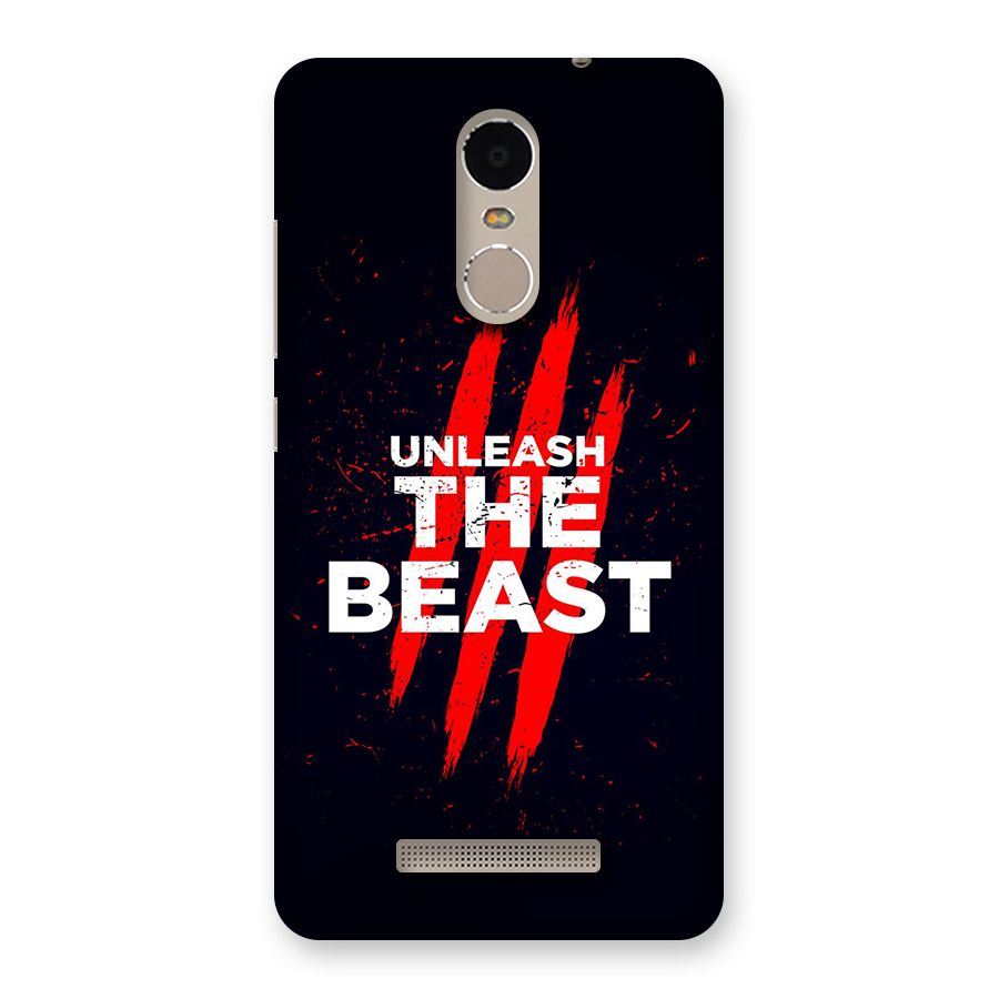 Unleash The Beast Back Case for Redmi Note 3