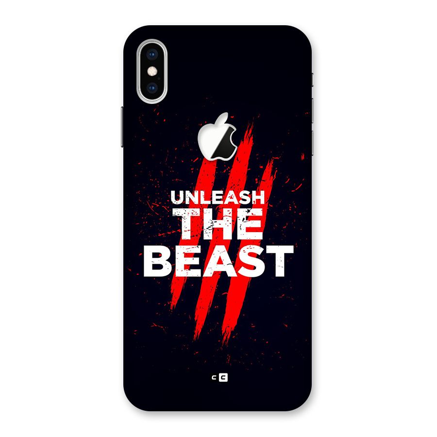 Unleash The Beast Back Case for iPhone XS Max Apple Cut