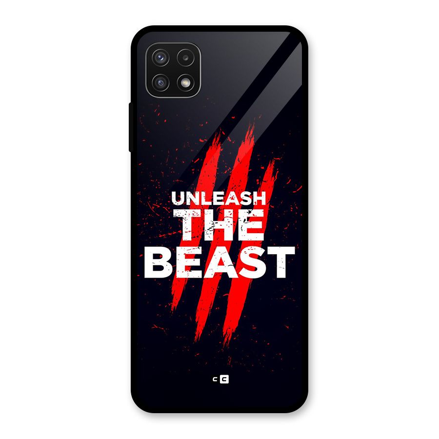 Unleash The Beast Glass Back Case for Galaxy A22 5G