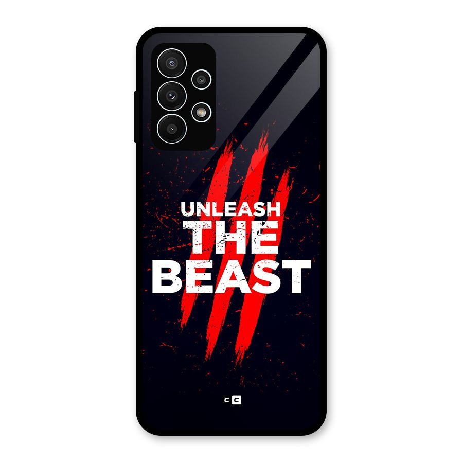 Unleash The Beast Glass Back Case for Galaxy A23