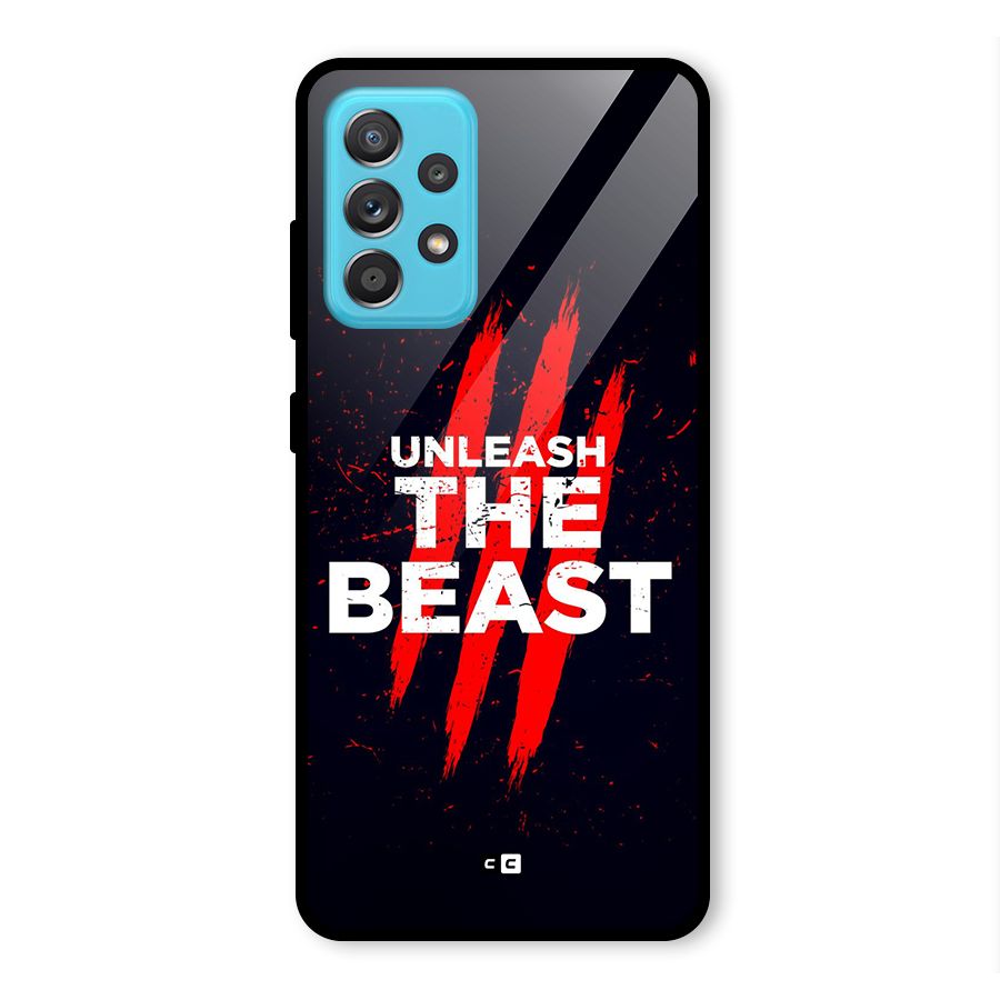 Unleash The Beast Glass Back Case for Galaxy A52s 5G