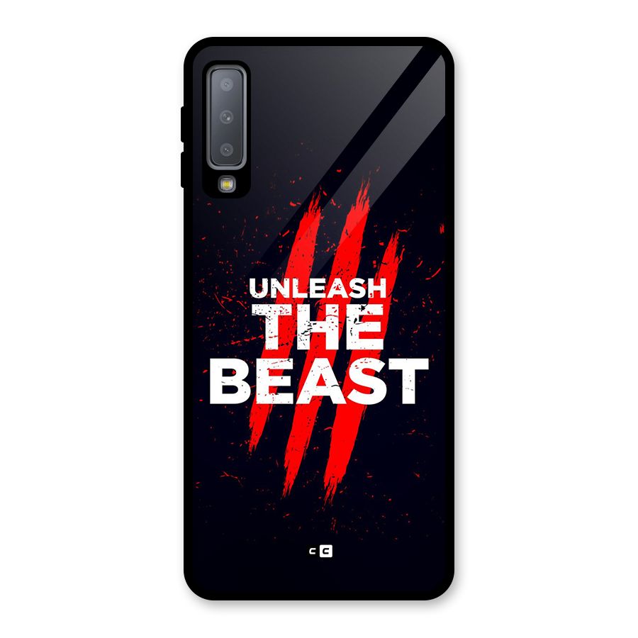 Unleash The Beast Glass Back Case for Galaxy A7 (2018)