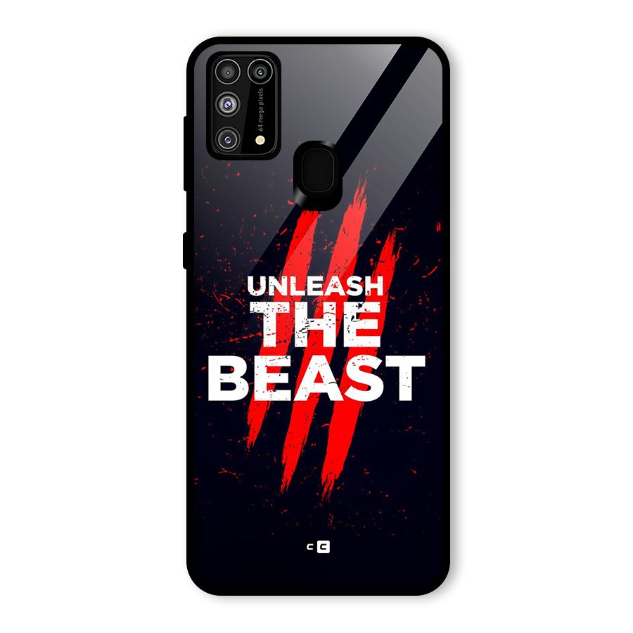 Unleash The Beast Glass Back Case for Galaxy F41