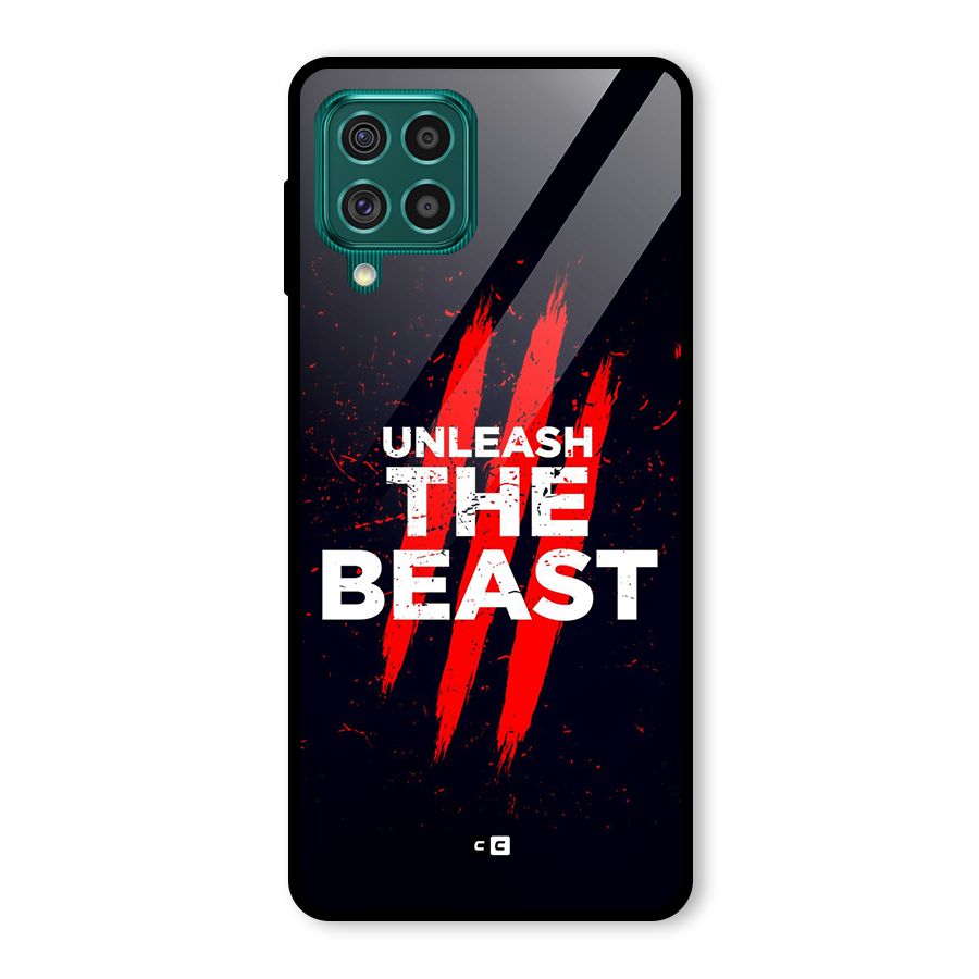 Unleash The Beast Glass Back Case for Galaxy F62