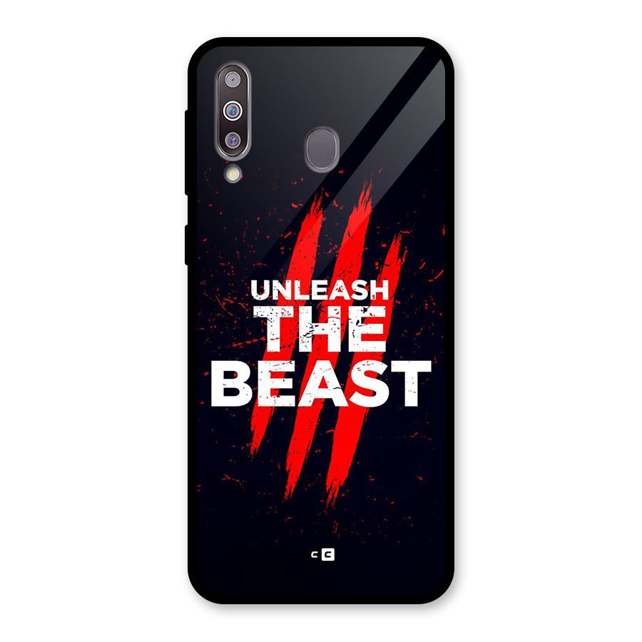 Unleash The Beast Glass Back Case for Galaxy M30