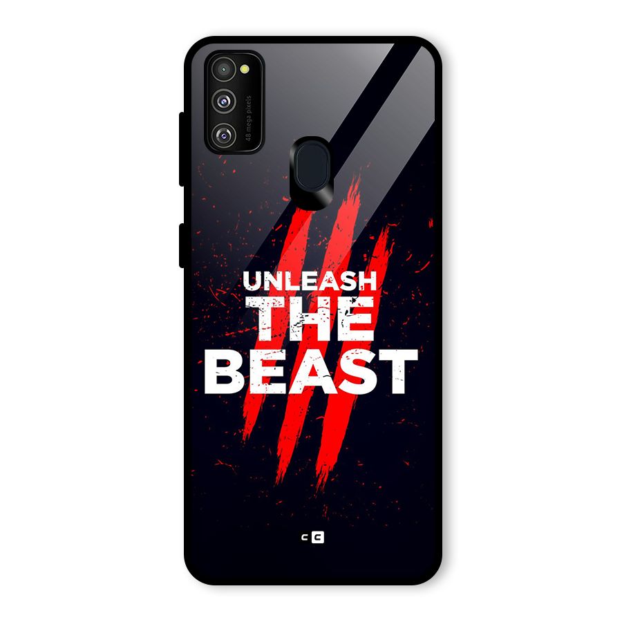 Unleash The Beast Glass Back Case for Galaxy M30s