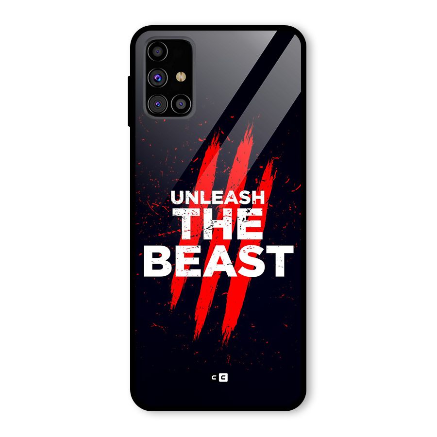 Unleash The Beast Glass Back Case for Galaxy M31s