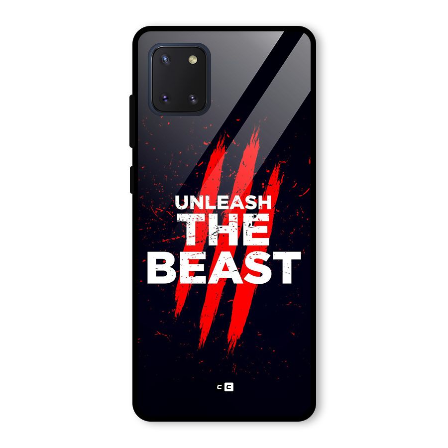 Unleash The Beast Glass Back Case for Galaxy Note 10 Lite