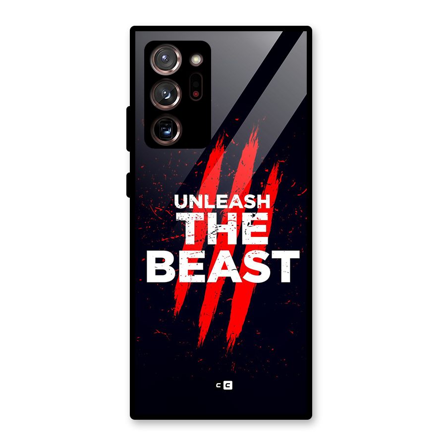 Unleash The Beast Glass Back Case for Galaxy Note 20 Ultra