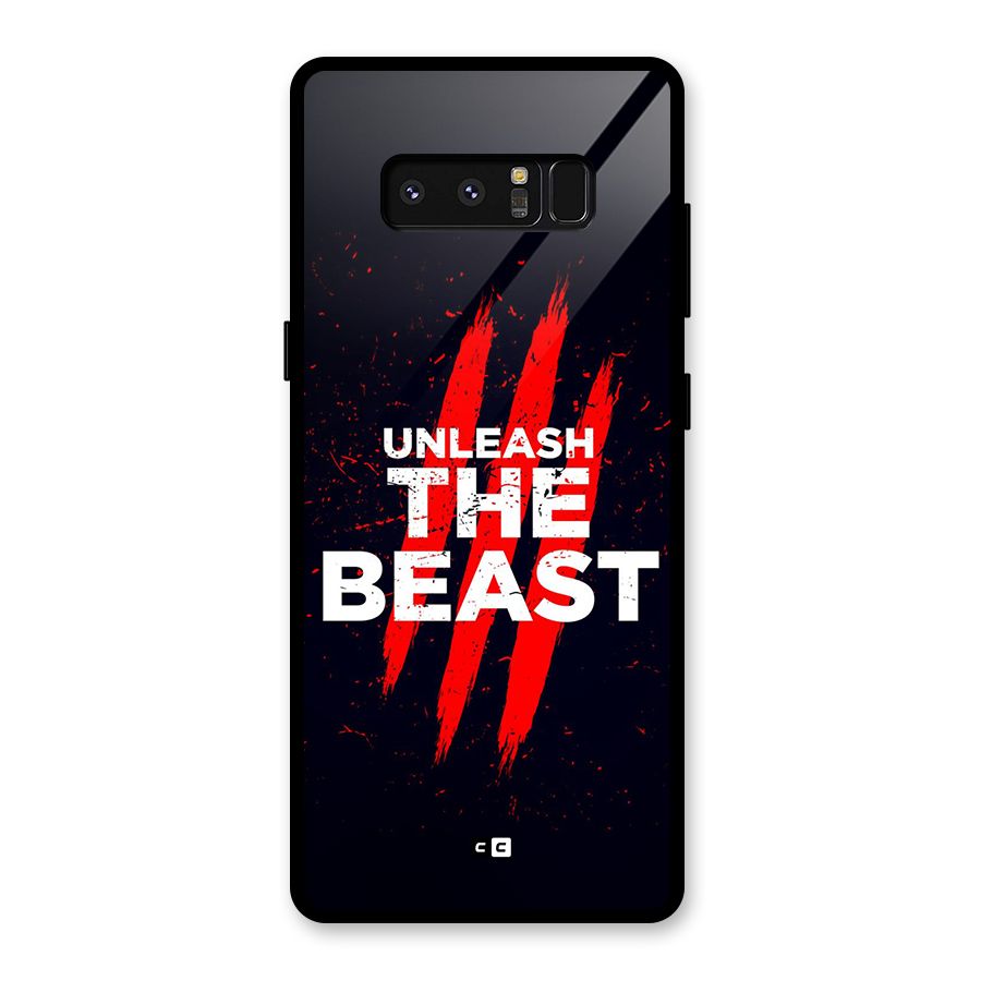 Unleash The Beast Glass Back Case for Galaxy Note 8