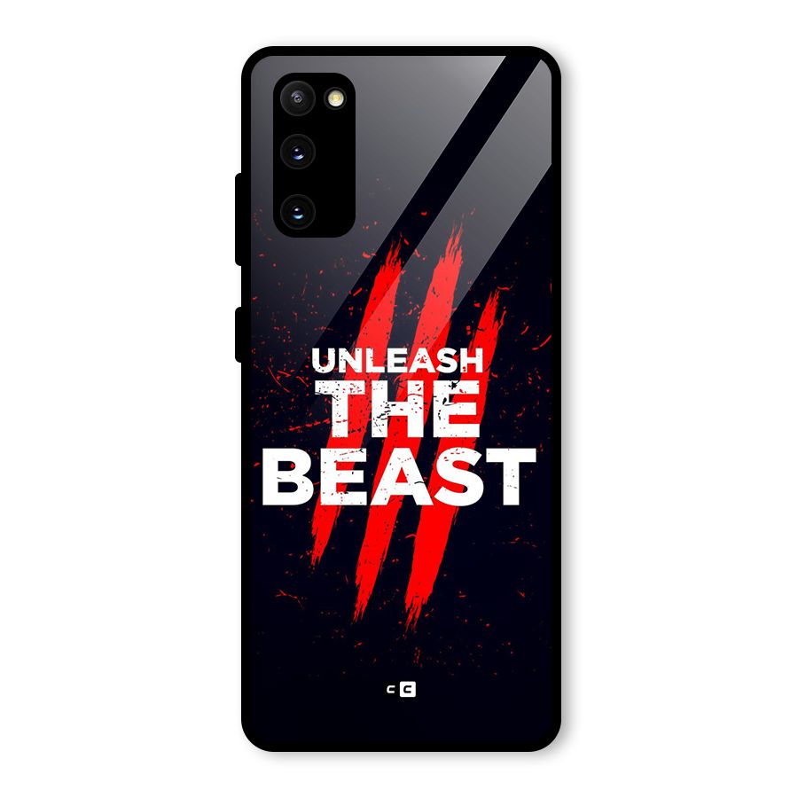 Unleash The Beast Glass Back Case for Galaxy S20 FE 5G