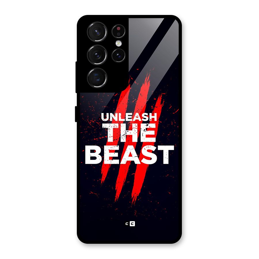 Unleash The Beast Glass Back Case for Galaxy S21 Ultra 5G