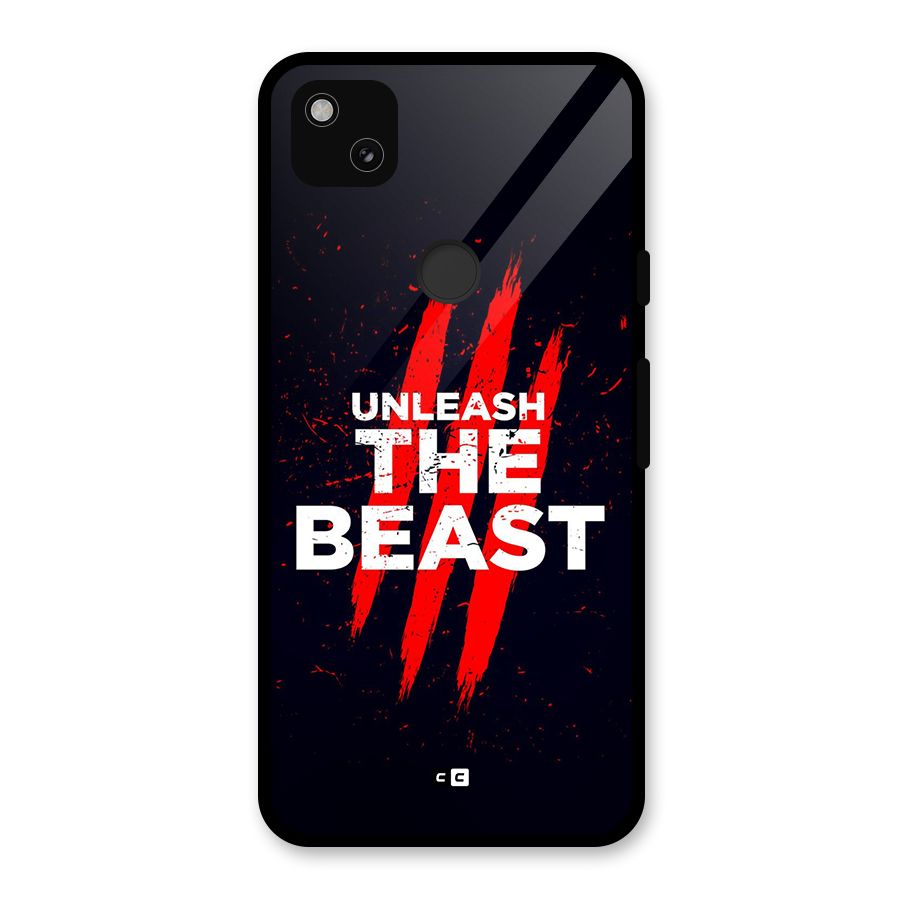 Unleash The Beast Glass Back Case for Google Pixel 4a