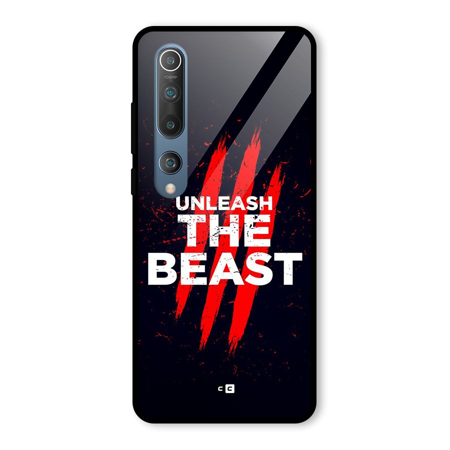 Unleash The Beast Glass Back Case for Mi 10
