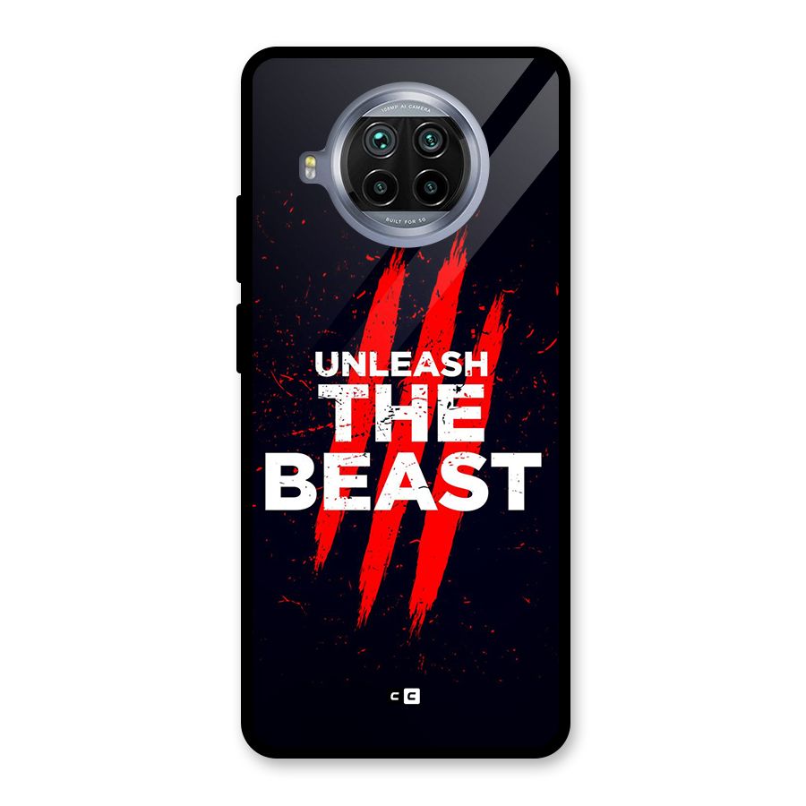 Unleash The Beast Glass Back Case for Mi 10i