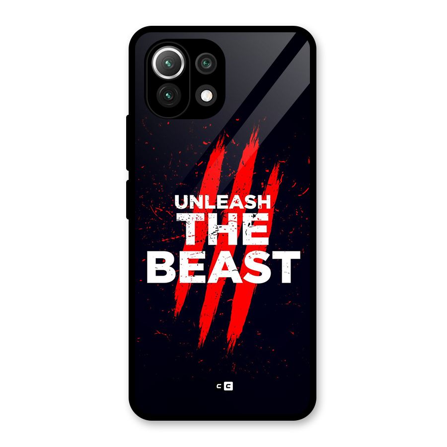 Unleash The Beast Glass Back Case for Mi 11 Lite NE 5G