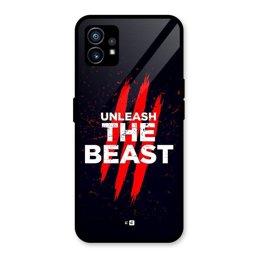Unleash The Beast Glass Back Case for Nothing Phone 1