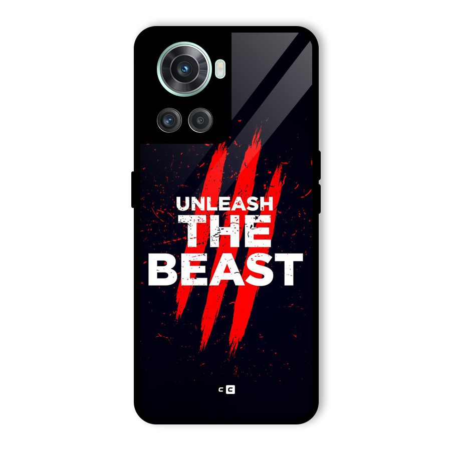 Unleash The Beast Glass Back Case for OnePlus 10R