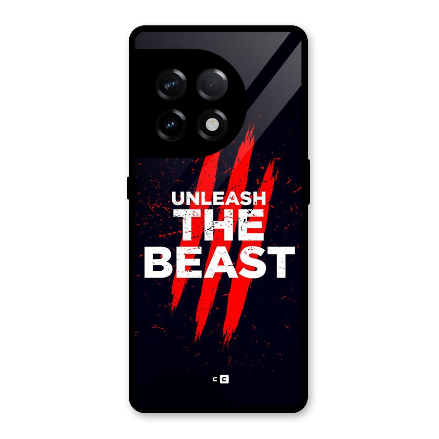 Unleash The Beast Glass Back Case for OnePlus 11R