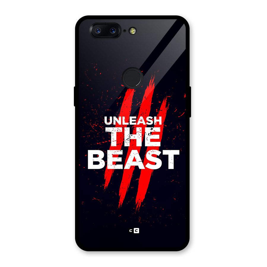Unleash The Beast Glass Back Case for OnePlus 5T
