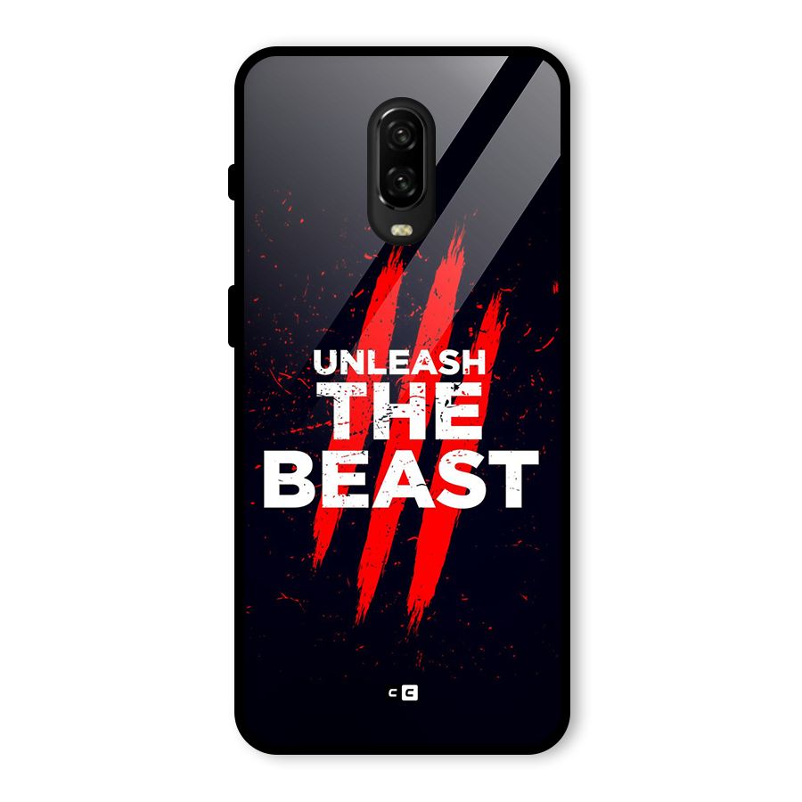 Unleash The Beast Glass Back Case for OnePlus 6T
