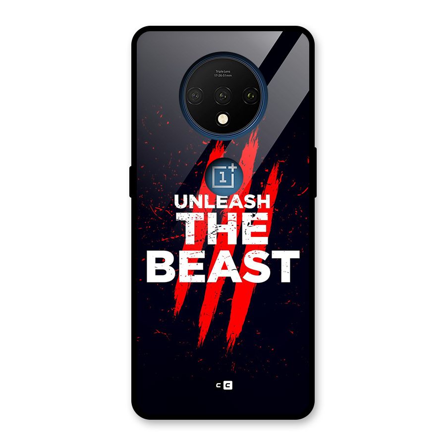 Unleash The Beast Glass Back Case for OnePlus 7T