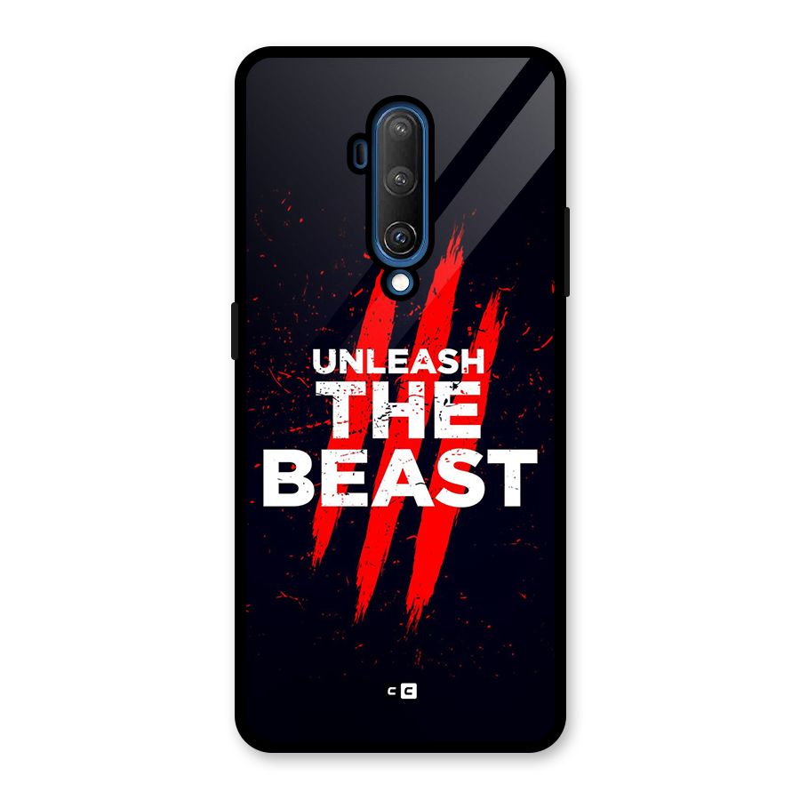 Unleash The Beast Glass Back Case for OnePlus 7T Pro