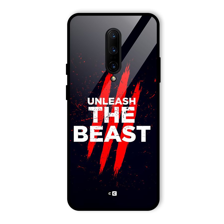 Unleash The Beast Glass Back Case for OnePlus 7 Pro