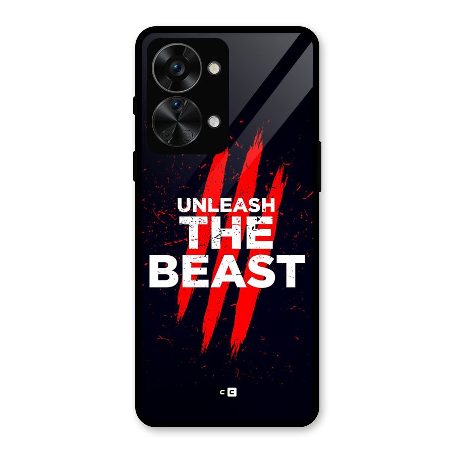 Unleash The Beast Glass Back Case for OnePlus Nord 2T